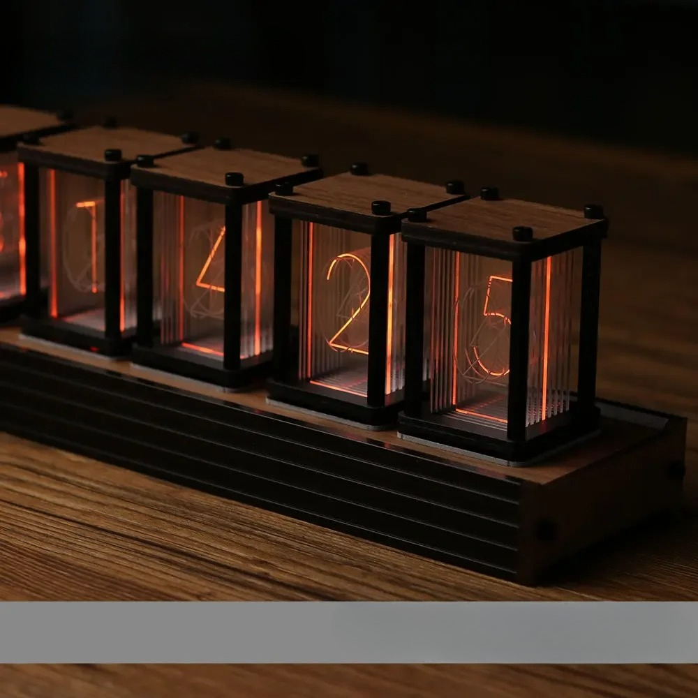 Diy Electronics Desk - นาฬิกาหลอดนิกซี่ RGB DIY นาฬิกาตั้งโต๊ะ LED อิเล็กทรอนิกส์