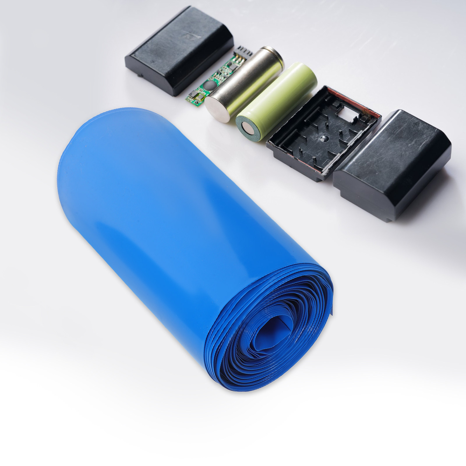Heat Shrink Tubing - 1 ม้วน ท่อหดสีน้ำเงิน ทนความร้อนสูง ท่อหด PVC