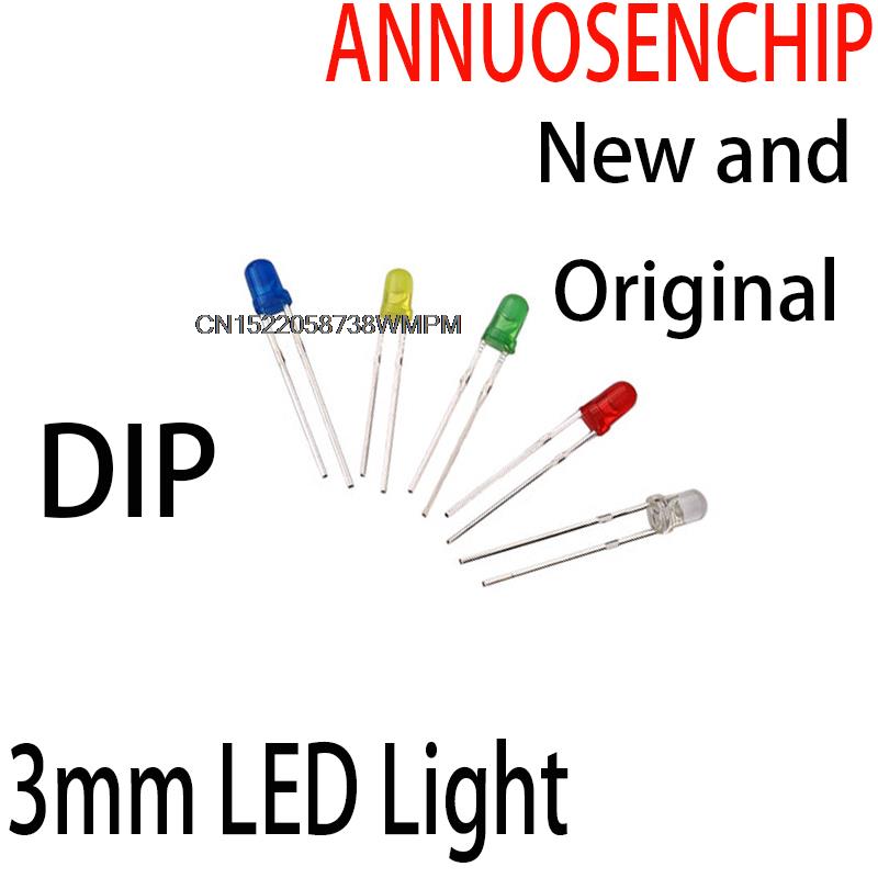Diy Electronics Gadget - 100PCS ใหม่และต้นฉบับ DIP สีขาวสีเหลืองสีแดงสีเขียวสีฟ้าสารพันชุด DIY LEDs