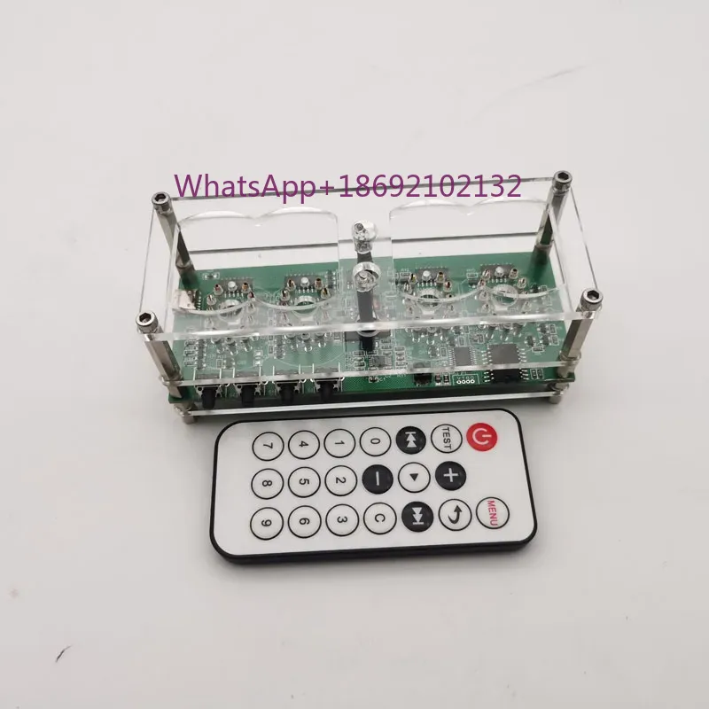 Diy Electronics Desk - นาฬิกาเรืองแสง In12 DIY นาฬิกาหลอดอิเล็กทรอนิกส์สไตล์โซเวียต ของขวัญ โคมไฟหลากสี
