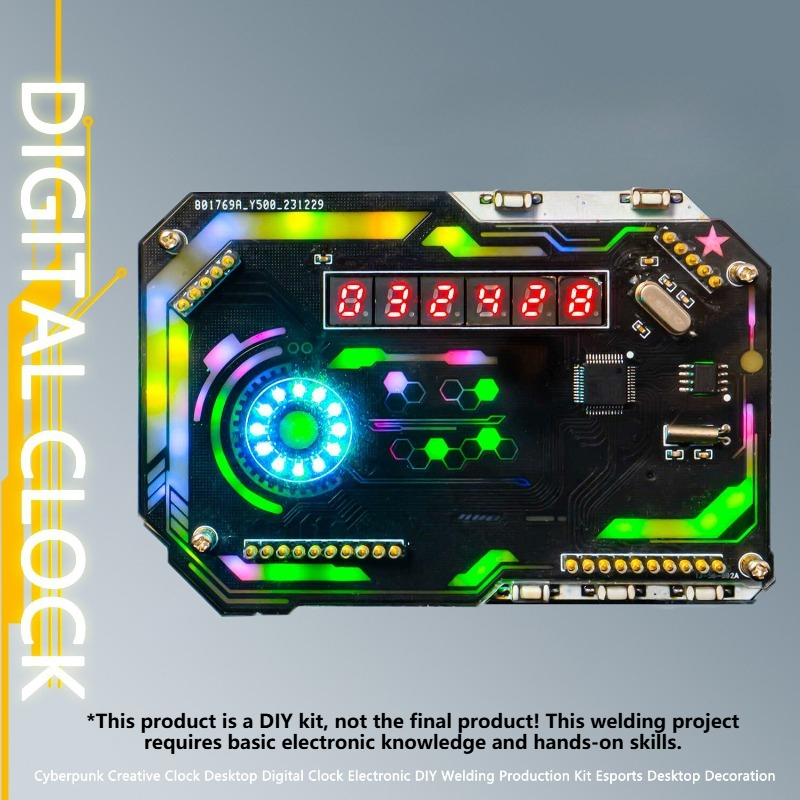 Diy Electronics Desk - DIY นาฬิกาตั้งโต๊ะชุดนาฬิกาดิจิตอลชุดเชื่อมอิเล็กทรอนิกส์การออกแบบสร้างสรรค์นาฬิกาตั้งโต๊ะย้อนยุคนาฬิกาตั้งโต๊ะในห้องนอนนาฬิกาตกแต่ง