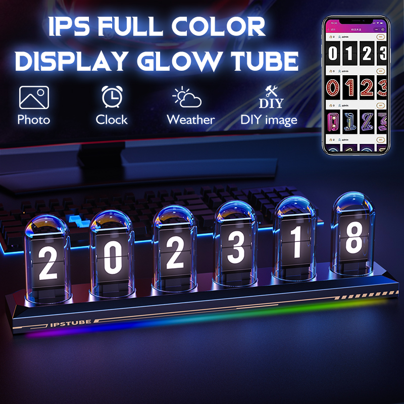 RGB หลอดเรืองแสงนาฬิกา DIY หน้ - Diy Electronics Desk บทวิจารณ์และราคา