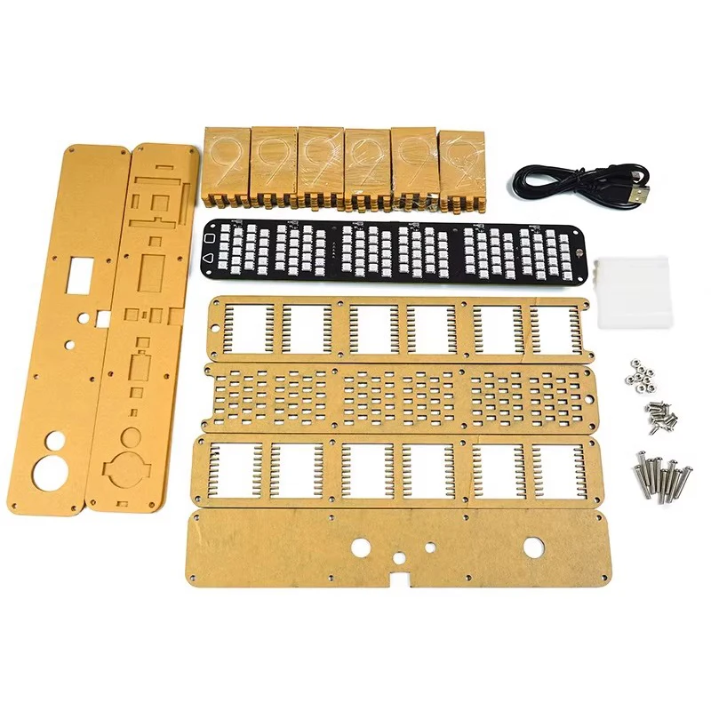 ชุดนาฬิกาหลอดเรืองแสง DIY นาฬิ - Diy Electronics Desk บทวิจารณ์และราคา