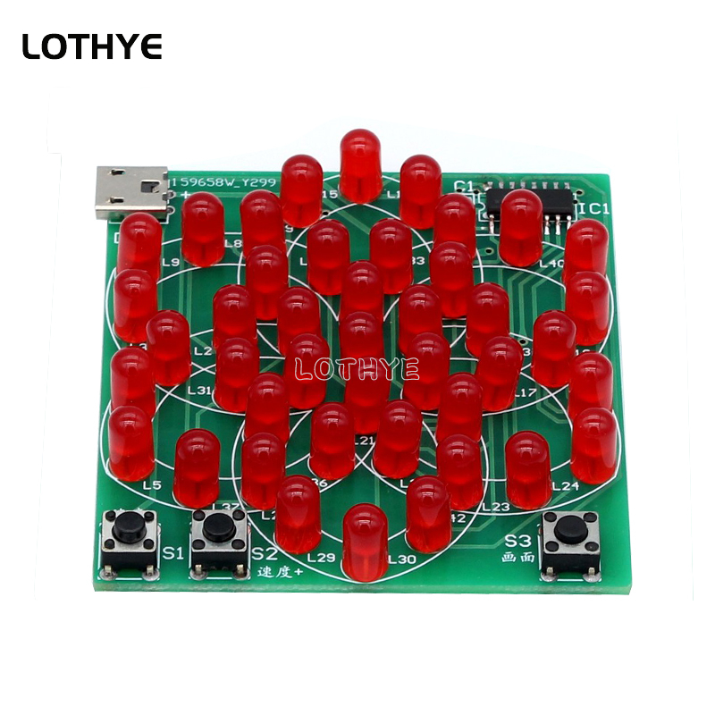 43แอลอีดีแบบหลากหลายรูปแบบไฟฟ้ - Diy Electronics Gadget บทวิจารณ์และราคา