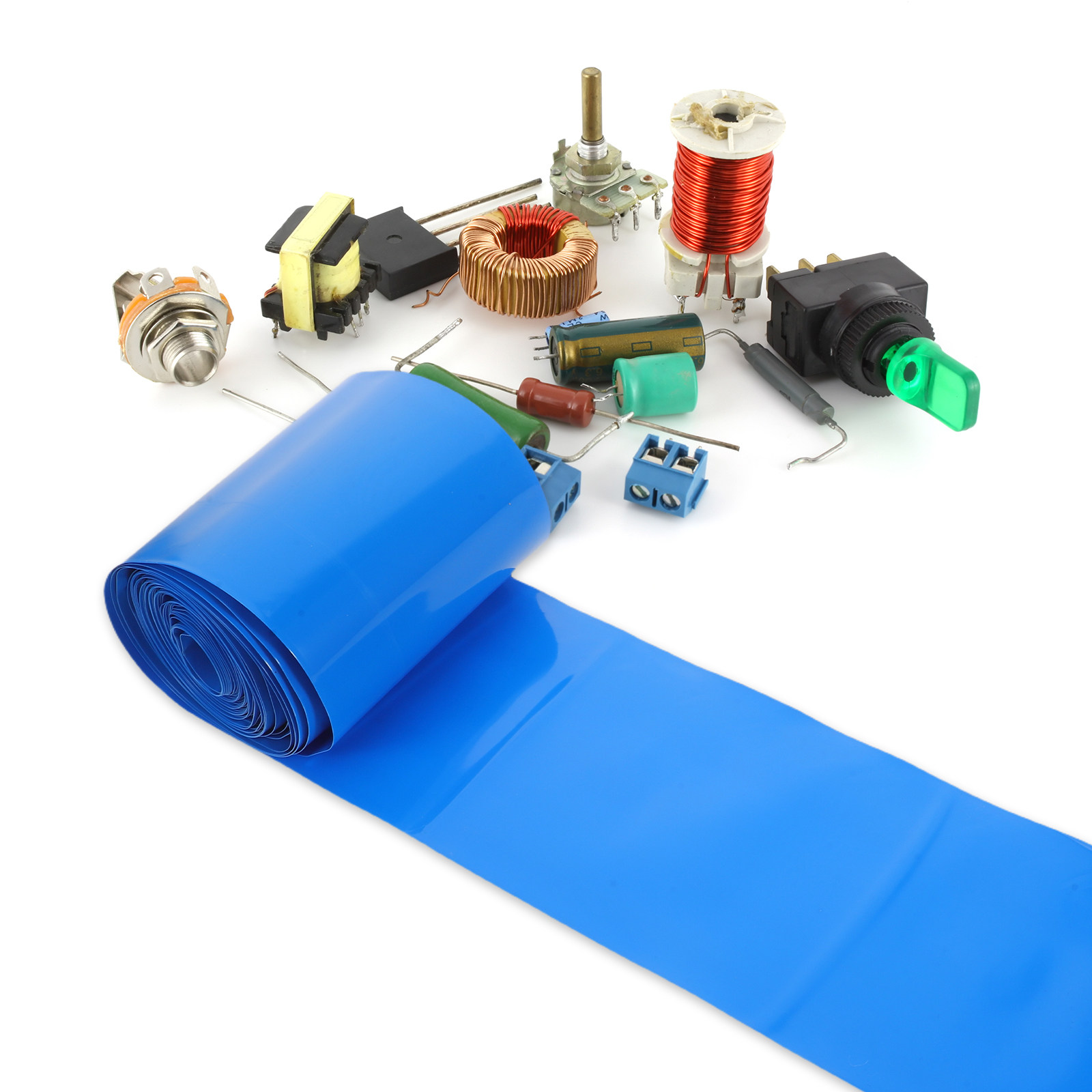 1 ม้วน ท่อหดสีน้ำเงิน ทนความร้ - Heat Shrink Tubing บทวิจารณ์และราคา