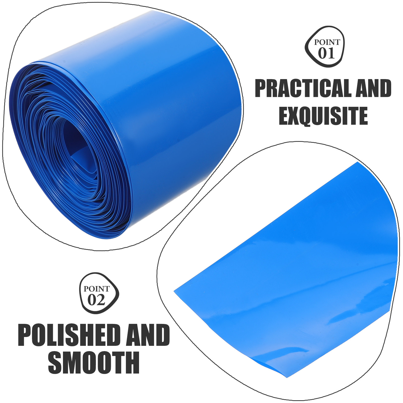 1 ม้วน ท่อหดสีน้ำเงิน ทนความร้ - Heat Shrink Tubing บทวิจารณ์และราคา