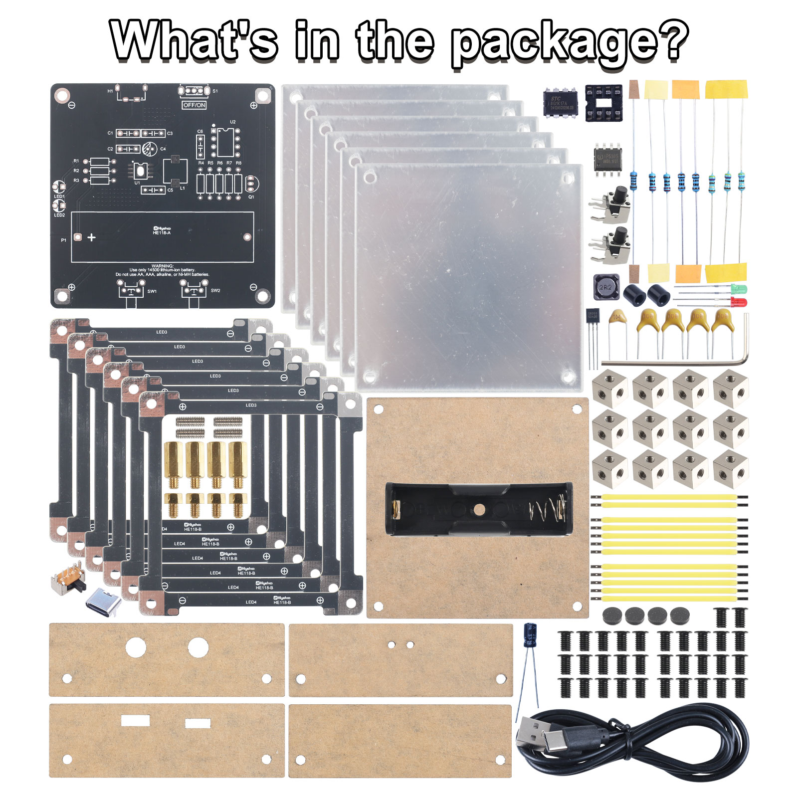 ชุดประกอบไฟ LED แบบ DIY รูปทรง - Diy Electronics Desk บทวิจารณ์และราคา
