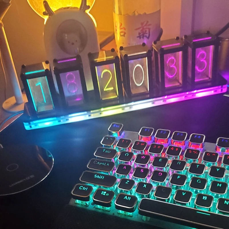 นาฬิกาตั้งโต๊ะ LED ดิจิทัล ไร้ - Diy Electronics Desk บทวิจารณ์และราคา