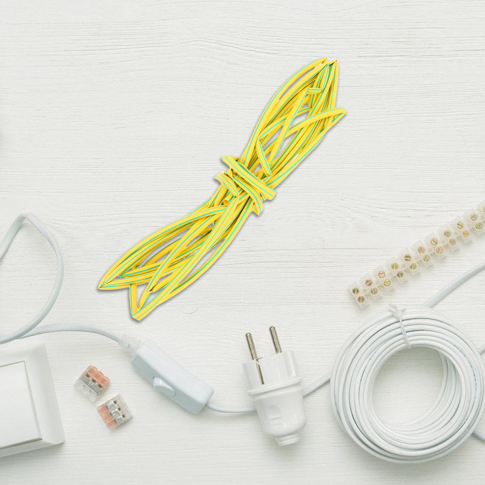 ท่อหดความร้อนสีเหลือง-เขียว สำ - Heat Shrink Tubing บทวิจารณ์และราคา