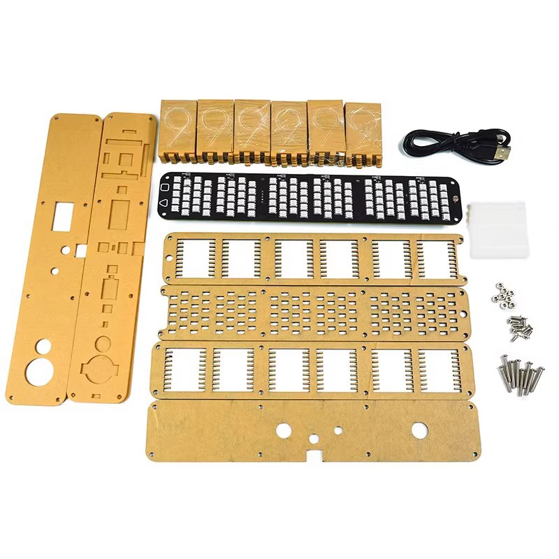ชุดนาฬิกาหลอดเรืองแสง DIY นาฬิ - Diy Electronics Desk บทวิจารณ์และราคา