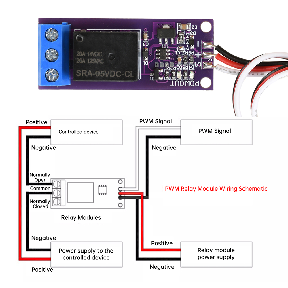 รีเลย์สวิตช์ PWM 5-12V 20A 1 ช - Diy Electronics Gadget บทวิจารณ์และราคา